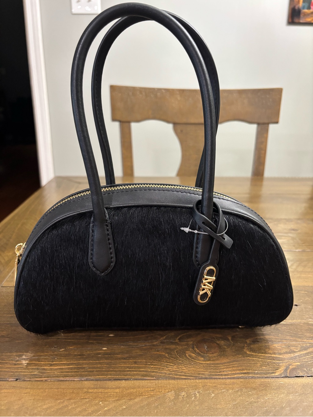 Michael Kors Lulu Small Handle Calf Hair Satchel Bag